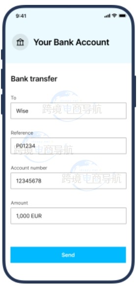 Wise帐户的页面
