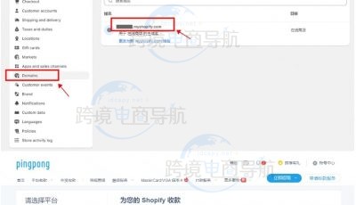 如何获取Shopify店铺首页链接填入PingPong账号？